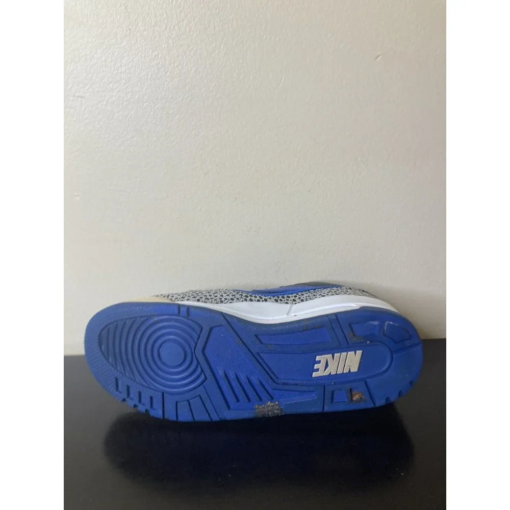 Nike Sz US 9 Air Assault Black Varsity Royal Cement Shoe 2007 - Picture 10 of 11